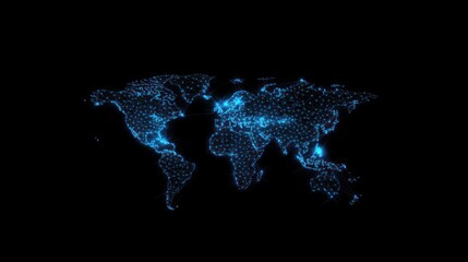 Poster - Global Network: A Digital World Map