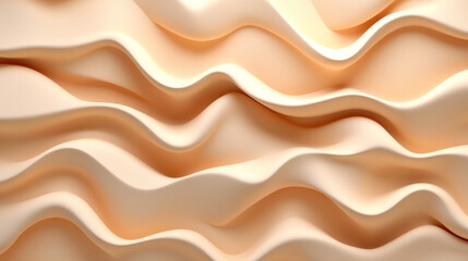 Poster - The image is a close up of a wave with a very smooth and curvy texture. The wave is made up of many small, overlapping curves that create a sense of movement and fluidity