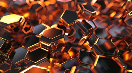 Poster - This vibrant 3D visualization features metallic human elements, showcasing intricate textures and depths. Perfect for concepts around technology, creativity, and modern design.
