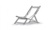 © Almahyra - Beach chair sketch, outdoor, relaxation, simple design, illustration, vector, line art, graphic, aesthetic