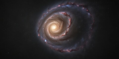 Wall Mural - stunning spiral galaxy against inky black backdrop, millions of stars , spiral, bright