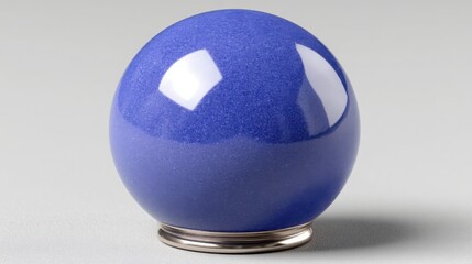 Poster - Striking blue egg resting on a white surface signifying wealth coverage and all-around financial prosperity