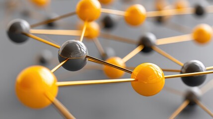 Poster - Molecular model featuring a central ball depicting decentralized wisdom and distributed intelligence in nature