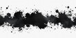 © nittiya - Abstract Black Ink Splashes Design Element Horizontal Banner Perfect for website header or social media graphic design