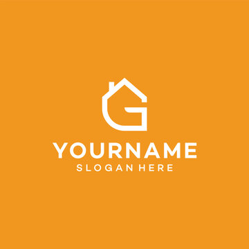 g letter initial logo design template illustration vector