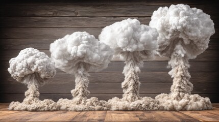 Poster - Majestic cloud formation displaying natural beauty and dynamic patterns in a serene sky environment