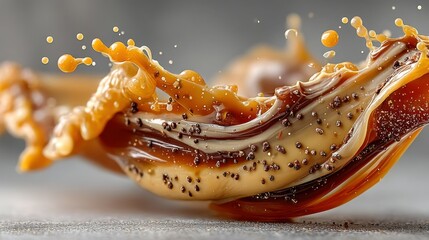 Aufkleber - Delicious Caramel and Coffee Splash Photography