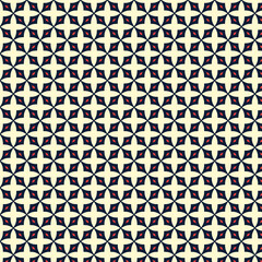elegant geometric seamless pattern design red blue yellow art style print shape image repeat vector