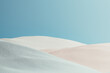 © Marcos Osorio/Stocksy - Surreal minimalist landscape with soft sand dunes