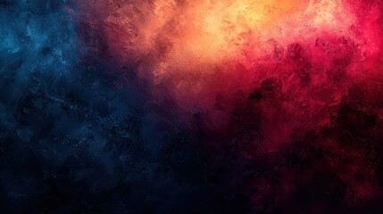 Poster - Abstract blend of vibrant colors,  creating a dynamic, dramatic effect