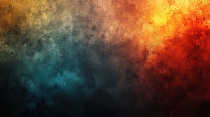 Poster - Abstract blend of vibrant colors, evoking smoky, dynamic atmosphere