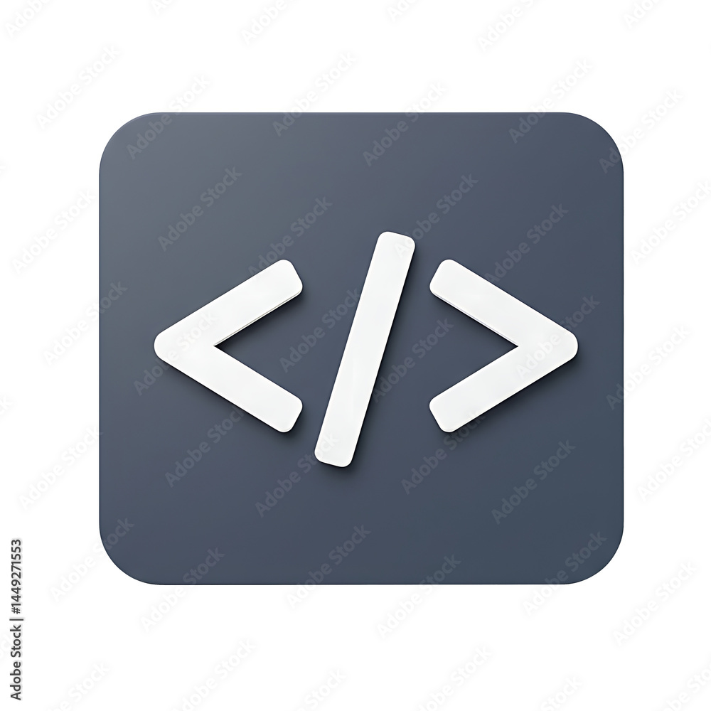 3D Programming Icon Logo Symbol PNG for use in software architecture ...