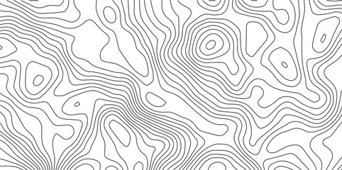Poster - Abstract topographic contours map background .Topographic background and texture, monochrome image. Topography and geography map grid abstract backdrop. Business concept. Topography map concept.	