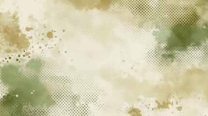 Poster - Abstract design with watercolor and halftone effects