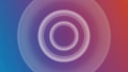 Poster - Abstract circular patterns in vibrant gradient colors, looped video 