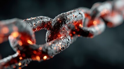 Aufkleber - Abstract representation of a dna molecule symbolizing blockchain technology in a modern and futuristic style