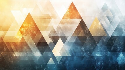 Poster - abstract geometric design with triangles