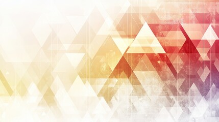 Poster - abstract geometric pattern with overlapping triangles (2)