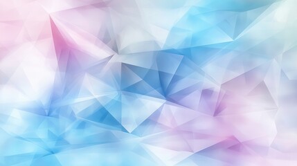 Poster - Abstract geometric pattern with soft pastel colors
