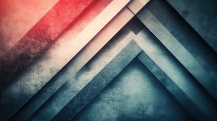 Poster - abstract geometric shapes in layered, textured design