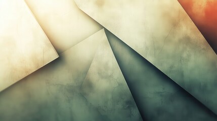 Poster - abstract geometric shapes in muted tones (15)