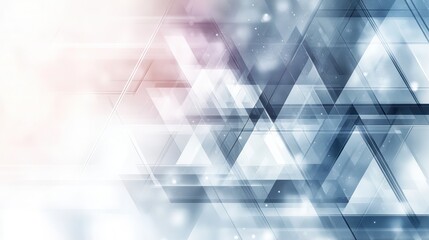 Poster - Abstract geometric shapes, light gradients, and blurred lines
