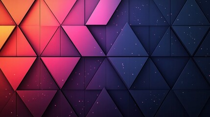 Poster - Abstract geometric triangle pattern