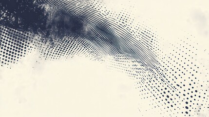 Poster - Abstract graphic design with dotted and textured layers