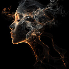 Poster - abstract smoke background