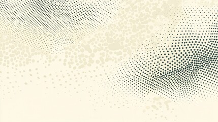 Poster - Abstract halftone pattern with shades of beige and dark gray