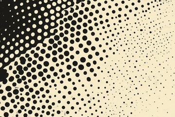 Poster - Abstract halftone pattern with varying dot sizes and density