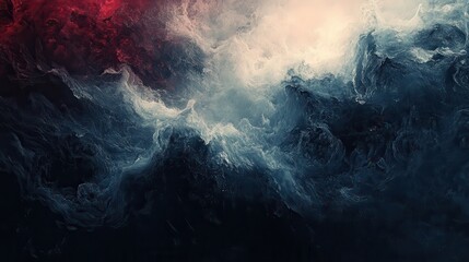 Poster - abstract landscape of swirling, contrasting colors