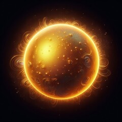 Wall Mural - Golden Core faint golden aura