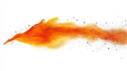 Poster - Abstract orange and red liquid splash (1)