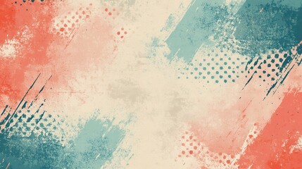 Poster - Abstract painted backdrop with vibrant colors and textures