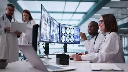 Poster - Doctors In Clinic Looking
