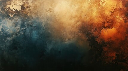 Poster - Abstract painting with vibrant color gradients (1)