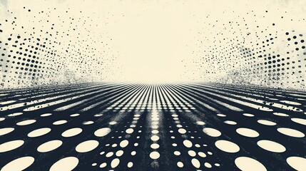 Poster - Abstract perspective, dotted pattern