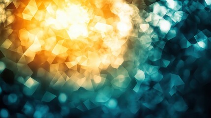 Poster - Abstract polygonal bokeh