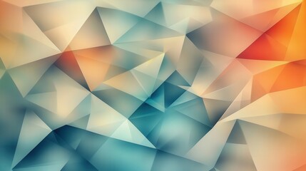 Poster - abstract polygonal pattern
