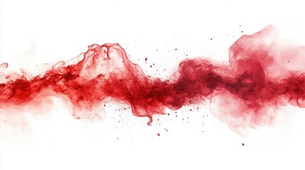 Poster - Abstract red liquid flow