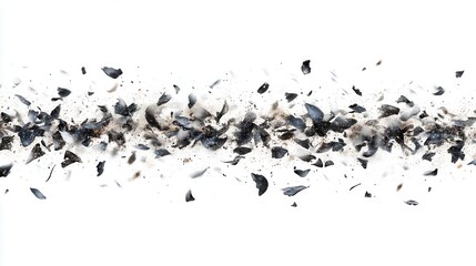 Poster - Abstract shattered fragments explosion