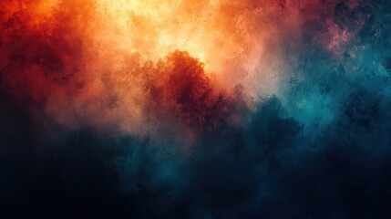 Poster - Abstract smoke swirls in vibrant colors (8)