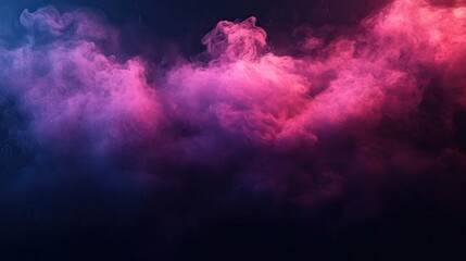 Poster - Abstract smoky clouds in vibrant pink and blue hues
