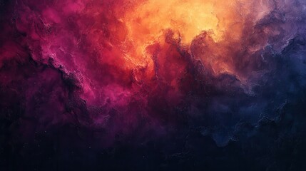 Poster - Abstract swirling nebula of vibrant colors (4)