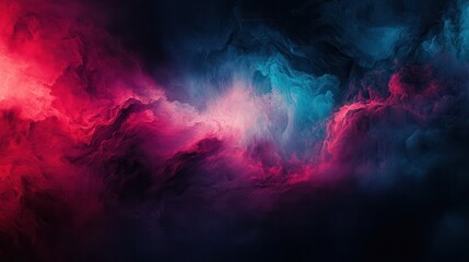 Poster - Abstract swirling nebula of vibrant colors (9)