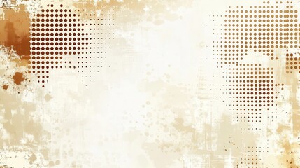 Poster - Abstract textured background with splashes and halftone patterns