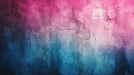 Poster - abstract textured wall with vibrant pink and blue hues
