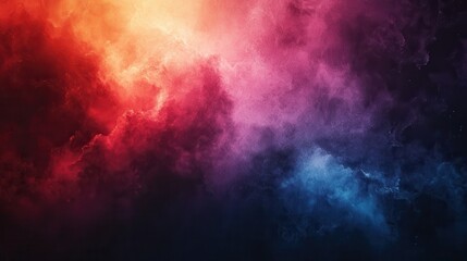 Poster - Abstract vibrant colorful cloudscape (1)