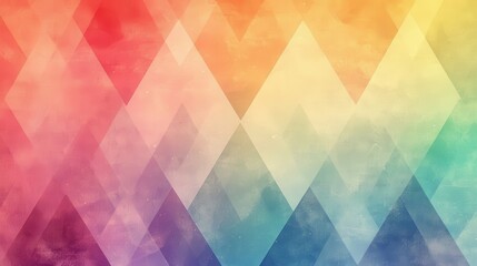 Poster - Abstract, vibrant, colorful geometric pattern